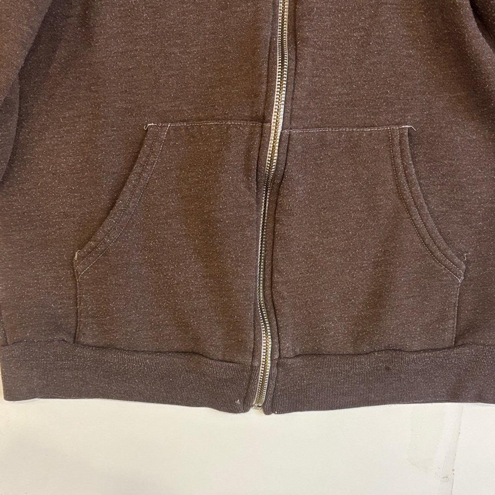 Butter Brown Hoodie with Green Accents - Picture 5 of 8